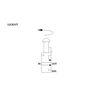 VT42N06ABY NUMATICS/AVENTICS SOL-START QUICK EXHAUST LOCKOUT VALVE 42 SERIES 3/4" NPT, MUFFLER, SCISSOR LOCK